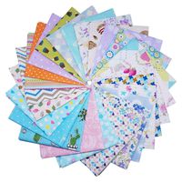 Quilting Fabric, Misscrafts 25pcs 8" x 8" (20cm x 20cm) Cotton Craft Fabric Bundle Patchwork Pre-Cut Quilt Squares for DIY Sewing Scrapbooking Quilting Dot Pattern