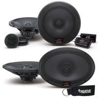 Alpine R-Series Bundle - A pair of R-S65C 6.5 Inch Component 2-Way Speakers & pair of R-S69 6x9 Coaxial Speakers