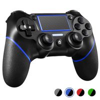 PS4 Controller ORDA Wireless Gamepad for Playstation 4/Pro/Slim/PC and Laptop with Motion Motors and Audio Function, Mini LED Indicator, USB Cable and Anti-Slip - Blue