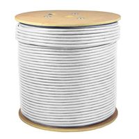 SolidLink 1000ft CAT6A S/FTP in-Wall (CMR Rated) UL Listed Bare Copper Solid 23AWG Conductor 550Mhz Fluke Tested Ethernet Wire (White)
