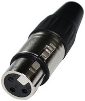Accenta ACC-450 XLR Female Connector Plug, Silver