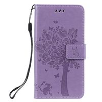 NEXCURIO Galaxy A20E Wallet Case with Card Holder Folding Kickstand Leather Case Shockproof Flip Cover for Samsung Galaxy A20E - NEKTU080359 Lilac