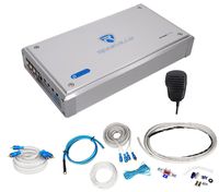 Rockville RXM-S30 Micro Marine/ATV Amplifier 2400w Peak 4 Channel 4x150W+Amp Kit