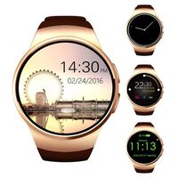 Bluetooth Smart Watch, Keoker 1.3 inches IPS Round Touch Screen Smartwatch Phone with SIM Card Slot,Sleep Monitor,Heart Rate Monitor and Pedometer for IOS and Android Device (Gold)