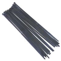 25-Pack Heavy Duty 8 Inches (40lbs) Zip Cable Tie Down Strap Wire UV Black Nylon Wrap