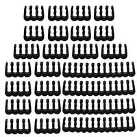 GOLRISEN Cable Combs 24Pcs Cable Clip Management Use for 3mm Cable Wire 24 pin/8 pin/6 pin Suitable for EVGA GUP Wires Cables Clips(Black)
