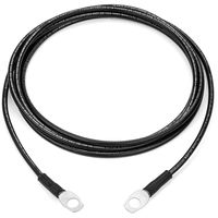 Black 2 Foot 10 AWG Battery Cable by Spartan Power, Negative Only