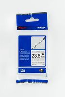 Brother Mobile HSE251 Heat Shrink Tube for PT-E500 Printer, 23.6 mm W x 1.5 m L, Black on White