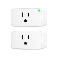 VOCOlinc Smart Plug Wi-Fi Mini Outlet Socket Works with HomeKit (iOS12 or +) Alexa & Google Assistant Timer No Hub Required 15A 1800W 2.4GHz Smartbar (2 Pack)
