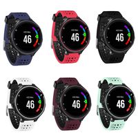 TECKMICO Garmin Forerunner 235 Bands,6PCS Soft Silicone Replacement Bands for Garmin Forerunner 235/220/230/620/630/735 Bands,NO Tracker (6-Pack, One Size)