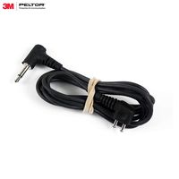 3M Personal Protective Equipment Peltor Audio Input Cable FL6H, 3.5mm Mono Plug, 36" Length, Black