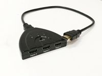 FixtureDisplays 3-Port HDMI Switch Splitter with Pigtail Cable Supports 3D 1080P HD Audio for HDTV, Projector, Computer, Monitors 15897-2PK