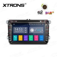XTRONS Android 8.1 8 inch Touch Display Car Stereo DVD Radio GPS Navigator with USB SD Port DVD Drive Bluetooth 5.0 Supports 4G 3G TPMS OBD Full RCA Output for VW Volkswagen Jetta