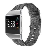 OenFoto Sport Bands Compatible Fitbit Ionic, Adjustable Nylon Wristband Replacement Watch Band Strap Accessory Bracelet for Fitbit Ionic Smart Watch, Large Small