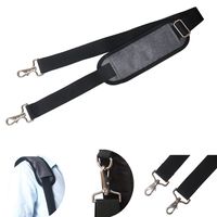 JAKAGO 155CM Replacement Shoulder Strap Padded Extra Long Universal Adjustable Bag Strap with Metal Swivel Hooks and Non-Slip Pad for Laptop Case Briefcase Camera Bag