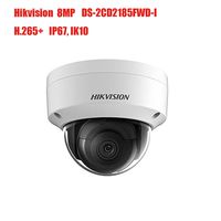 Hikvision 8MP POE Network Dome Camera DS-2CD2185FWD-I 2.8mm fixed lens H.265+ English Retail Version Home Security Surveillance Camera