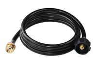 DOZYANT 7 Feet Propane Adapter Hose 1 lb to 20 lb Converter Replacement for QCC1/Type1 Tank Connects 1 LB Bulk Portable Appliance to 20 lb Propane Tank - Safety Certified