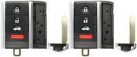 KeylessOption Smart Keyless Remote Shell Pad Case Key Fob Replacement For M3N5WY8145 (Pack of 2)