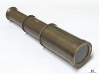Hello Nauticals Store Vintage Antique Style Solid Brass Antique Telescope