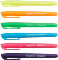 AmazonBasics Chisel Tip Highlighters - Pack of 12 Assorted Colors