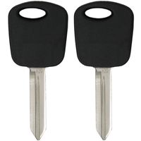 Keyless2Go New Uncut Replacement Transponder Ignition Car Key H74 H86 (2 Pack)