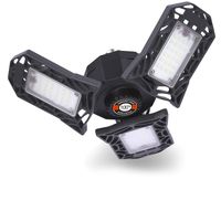 LED Garage Lights,60W Garage Ceiling Light with 3 Adjustable Panels, Deformable Garage Lighting 6000 LM, E26/E27 Utility Shop Light for Warehouse, Working LED Light Bulbs (NO Motion Activated) ...