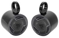 Pair Jeep Wrangler Rockville 6.5" 750w 3-Way Car Audio Rollbar Soundbar Speakers
