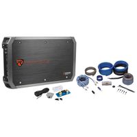 Rockville RXD-M3 4000 Watt/2000W RMSMono Car Amplifier+100% CopperAmp Wire Kit