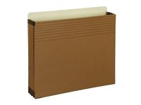 Smead Full-Height Pocket with Easy Grip, Straight-Cut Tab, 3-1/2" Expansion, Letter Size, Redrope, 25 per Box (73280)