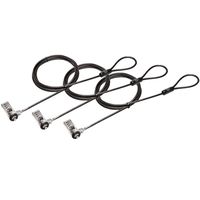 Kensington N17 Dell Cable Lock for Laptops with Wedge Lock Slot (K64442WW) / 3 Locks
