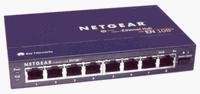Netgear EN-108TP 10-Base T-Ethernet Hub 8-Port