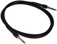 George L's 155 Guage Cable with Straight Plugs (Black, 10 Foot)