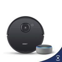 ECOVACS DEEBOT OZMO 950 2-in-1 Vacuuming & Mopping Robot with Smart Navi 3.0 Systematic Custom Cleaning Bundle with Echo Dot 3rd Gen (Charcoal)