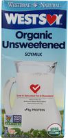 Westsoy Organic Unsweetened Soymilk, 32 Oz (12 Pack)