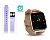 Beantech Engage Plus Smart Watch for Apple/Android Phones., Gold with Ash Purple Strap, Engage Plus Smartwatch Bundle