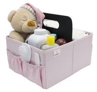 Sorbus Baby Diaper Caddy Organizer - Nursery Essentials Storage Bin for Diapers, Wipes & Toys, Newborn & Infant Portable Car Travel Storage Bag, Changing Table Organizer, Great Baby Shower Gift