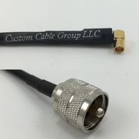 12 inch RGU178 MCX FEMALE ANGLE to PL259 UHF Male Pigtail Jumper RF coaxial cable 50ohm High Quality Quick USA Shipping