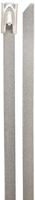 Morris Products 20932 Stainless Steel Ties, 7.9" Length, 0.31" Width, 450lbs Tensile Strength, 2" Max Bundle Diameter (Pack of 100)