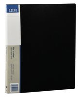 Lion File-N-View Presentation Display Book, 12-Pocket, Black, 1 Book (41012-BK)