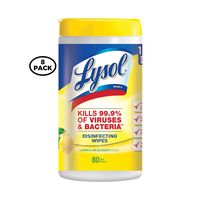 Lysol Disinfecting Wipes, Lemon and Lime Blossom Scent, 80 ct -Pack of 8 (80 x 8)