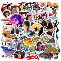 50pcs Stranger Things Stickers for Water Bottles Laptops Waterproof Vinyl Decal Sticker for Phone Computer Hydro Flasks Cars Bicycles Mac Book ski PS4 Xbox ONE ...