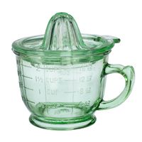 Nostalgia Style 16 oz. Glass Juice by Home Marketplace, Classic Green, 2 Piece Set