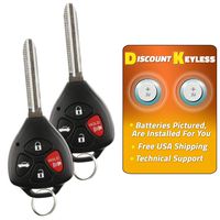 Discount Keyless Remote Entry Replacement Uncut Car Key Fob For HYQ12BBY G Chip (2 Pack)