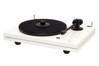 Music Hall MMF-5.3WH Turntable with Ortofon 2M Cartridge, Carbon-Fiber Arm (Gloss White)