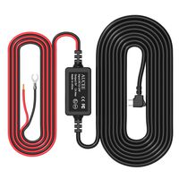 AUCEE Dash Cam Hardwire kit, Mini USB Port,DC 12V - 36V to 5V/2A Max Car Charger Cable kit with Fuse,Low Voltage Protection for Dash Cameras