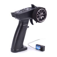 Turbo Racing 91803G-VT RC 2.4GHz 3CH Radio Transmitter Remote Controller with Receiver for RC Car Boat