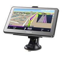 Hieha 7 Inches Navigation System for Car Truck RV Vehicles with Pre-Loaded US/CA/MX Maps, 8GB 256Mb Touch Screen GPS Navigation Device with Car Bracket Holder, Lifetime Free Map Updates