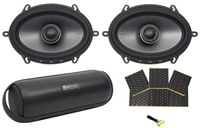 (2) Polk Audio MM572 5x7 600w Car Audio/Marine Speakers+Rockmat+Free Speaker