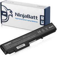 NinjaBatt Laptop Battery 493976-001 for HP EliteBook 8540W 8740W 8540P 8530P 8530W 8730W 458274-363 458274-421 458274-422 HSTNN-I43C HSTNN-LB60 HSTNN-OB60 HSTNN-W46C AV08 - [8 Cells/4400mAh/63Wh]