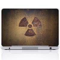 Meffort Inc 15 15.6 Inch Laptop Notebook Skin Sticker Cover Art Decal (Included 2 Wrist pad) - Radioactive Symbol